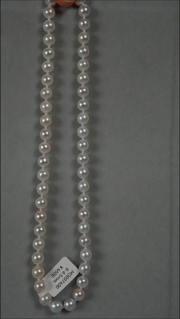 项链银S925镶嵌海水珍珠AK8-8.5mm