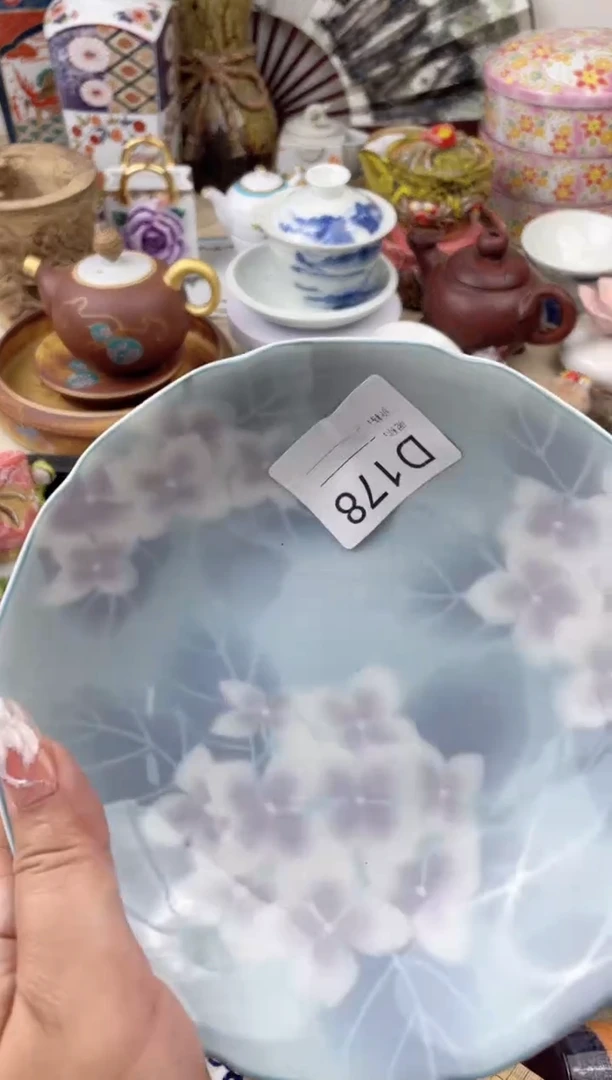 瓷片闲**鶴178默认微瑕，看清尺寸品相再拍