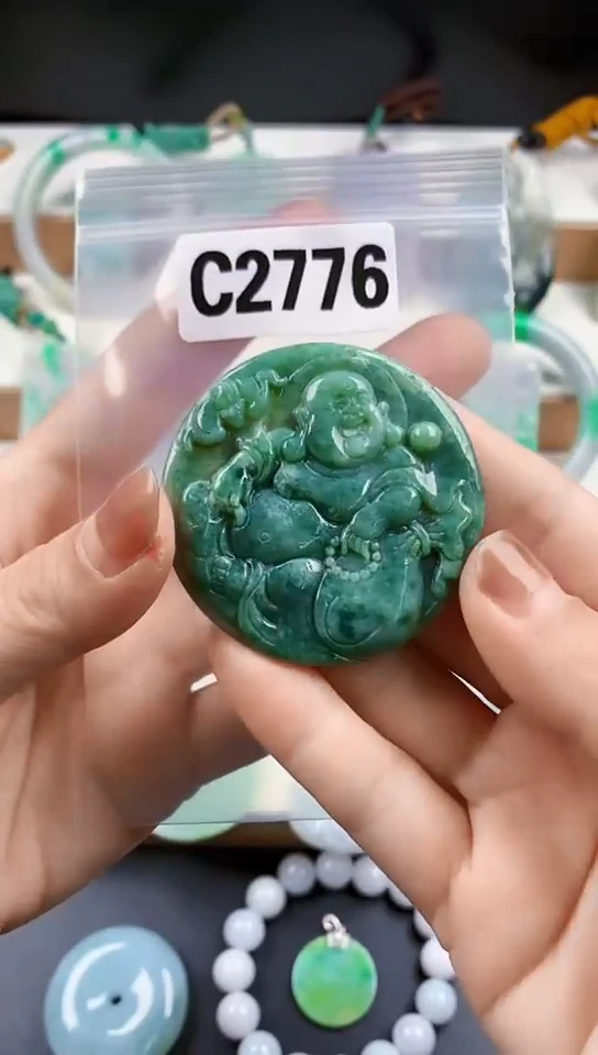 颈饰未镶嵌翡翠天然翡翠吊坠挂件