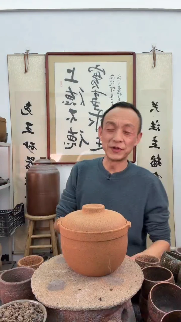 无釉小砂锅1升非遗