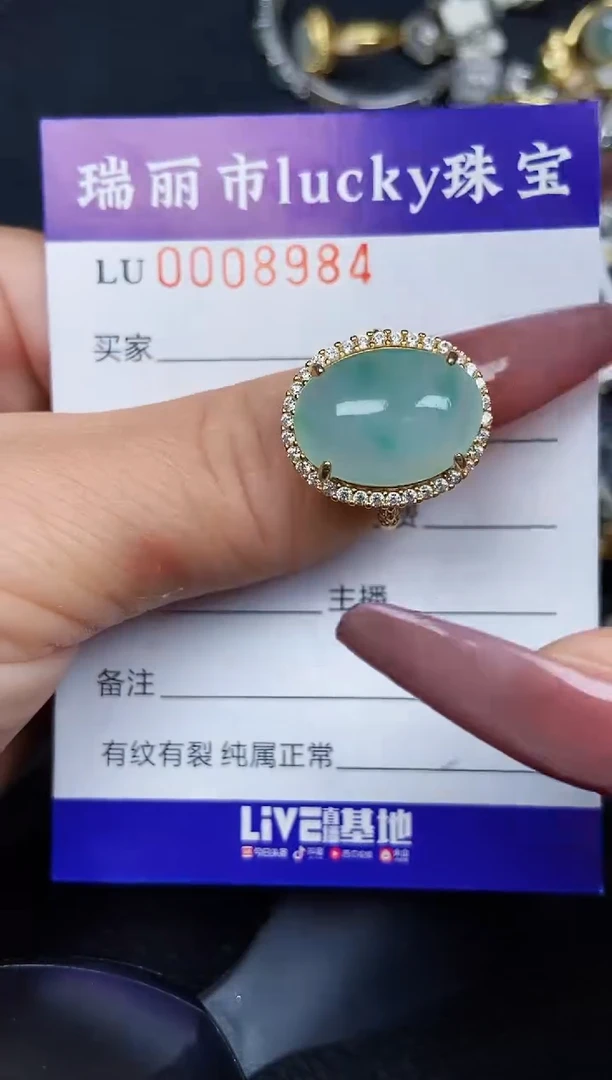 翡翠银S925镶嵌颈饰8984