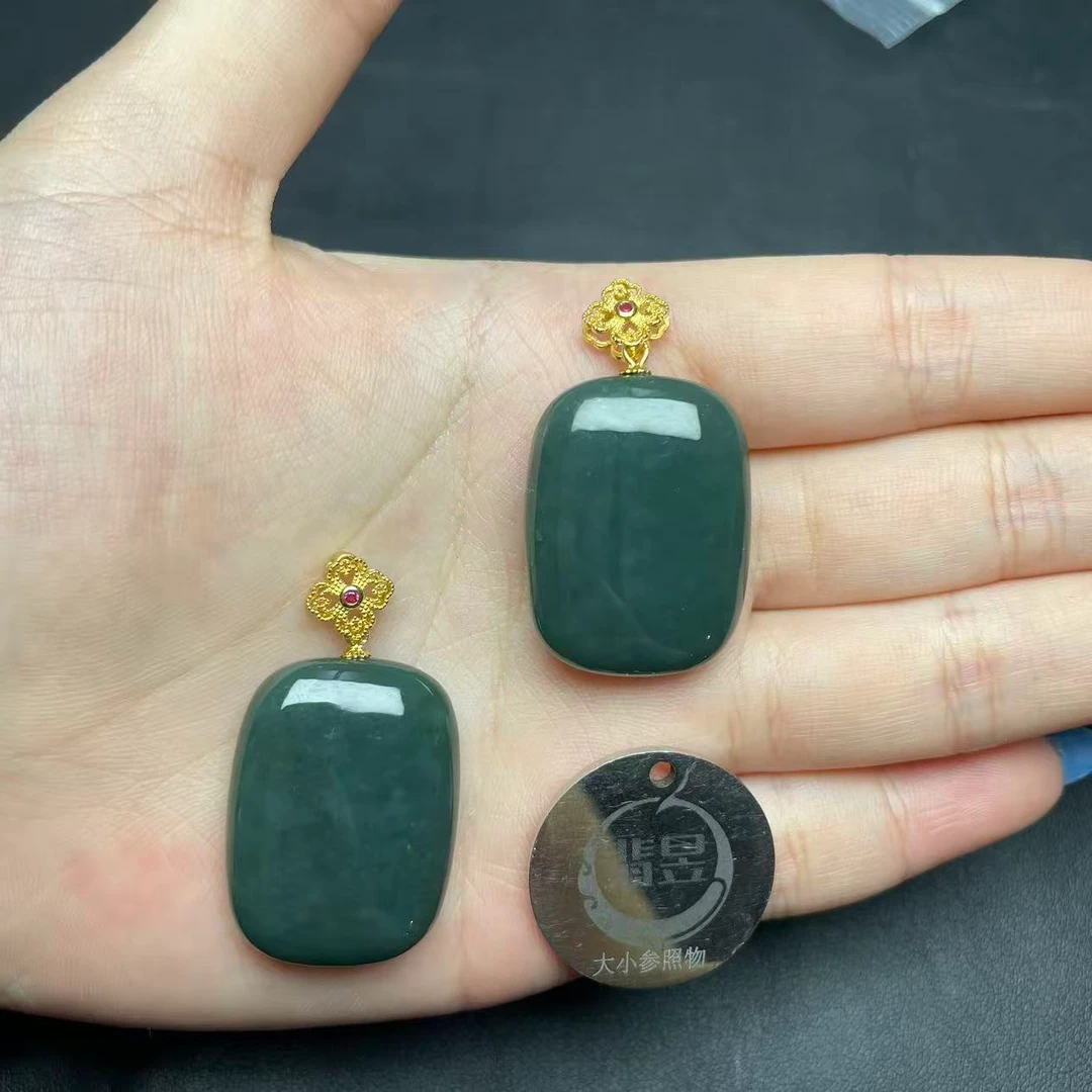 翡昱-N01-66780-和田玉吊坠S925银扣-多样性发其一