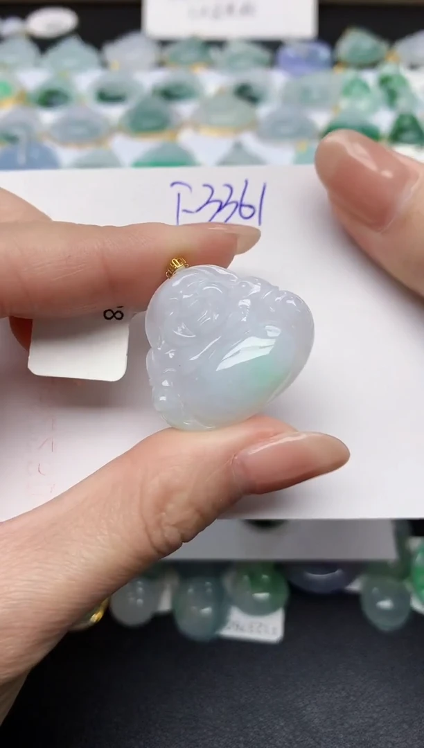 颈饰未镶嵌翡翠天然缅甸A货翡翠百元以上9元证书费自理