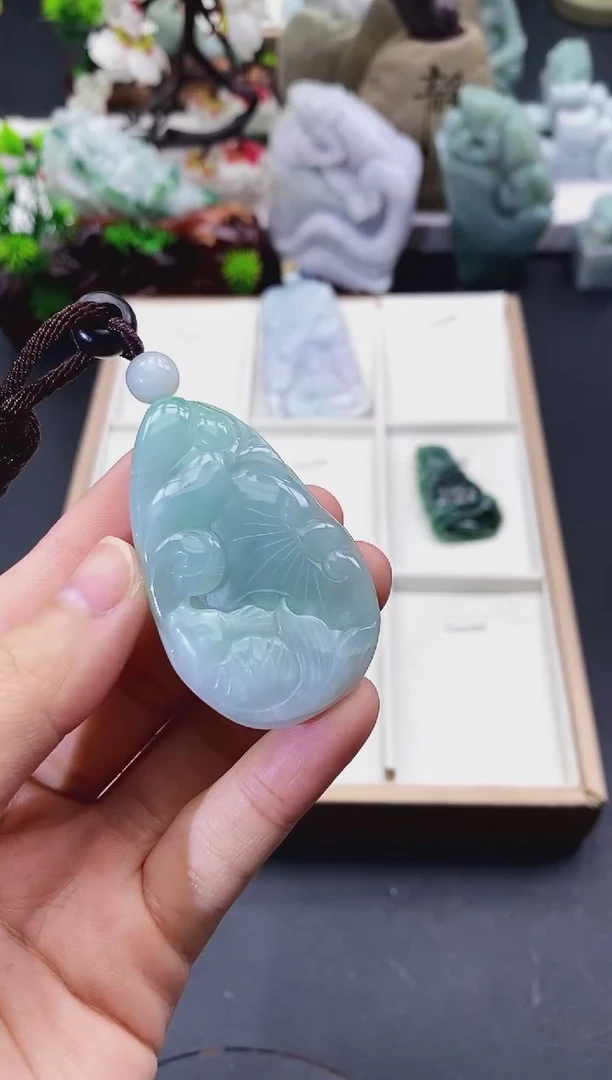 颈饰未镶嵌翡翠天然缅甸A货翡翠