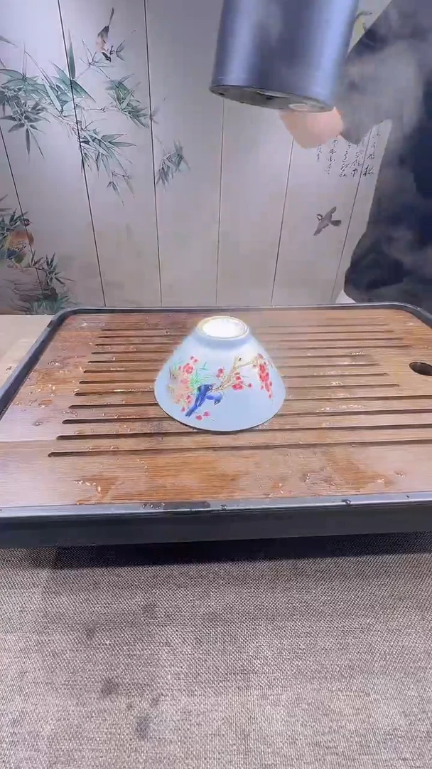 喜上眉梢变色斗笠杯TJ166