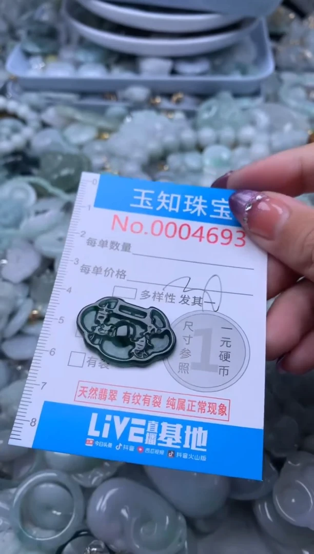 翡翠未镶嵌吊坠(不含链)4693
