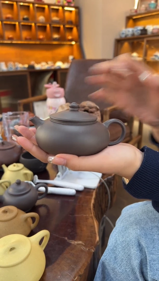 【闪购商品】紫砂茶壶【头哥手工壶】寒江天青泥