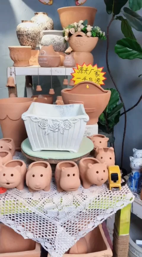 傲*白色四方翘脚玫瑰盆