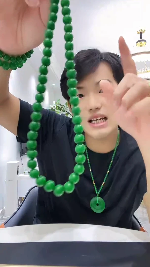 项链14K金镶嵌翡翠X03