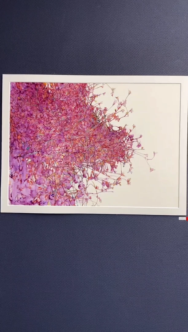 瓷片远宏作品 山花烂漫-春夏秋冬（版画）