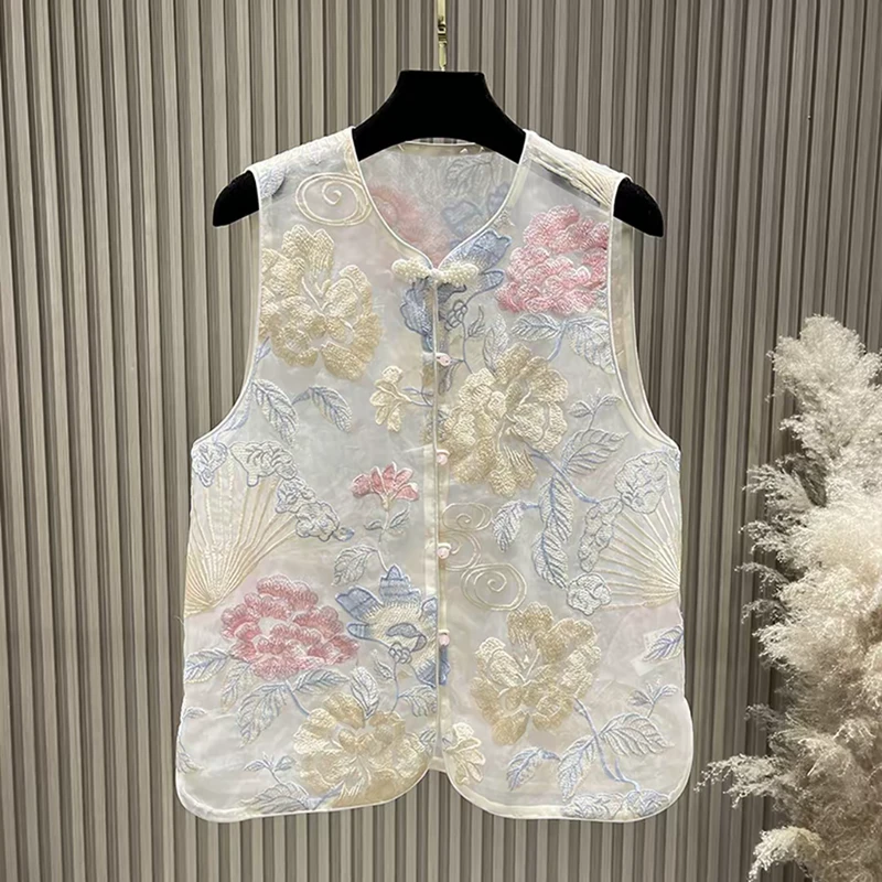 网红复古双面中式马夹中国风民族风提花中式马夹