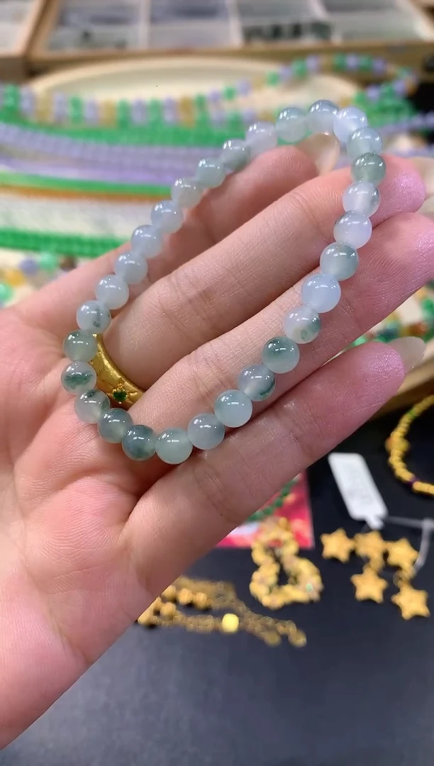 未镶嵌手串翡翠A283|多样性发其一680