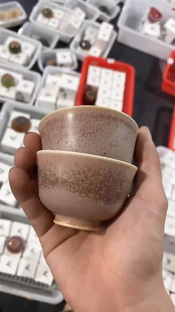 瓷片一对T15陶瓷茶具茶器