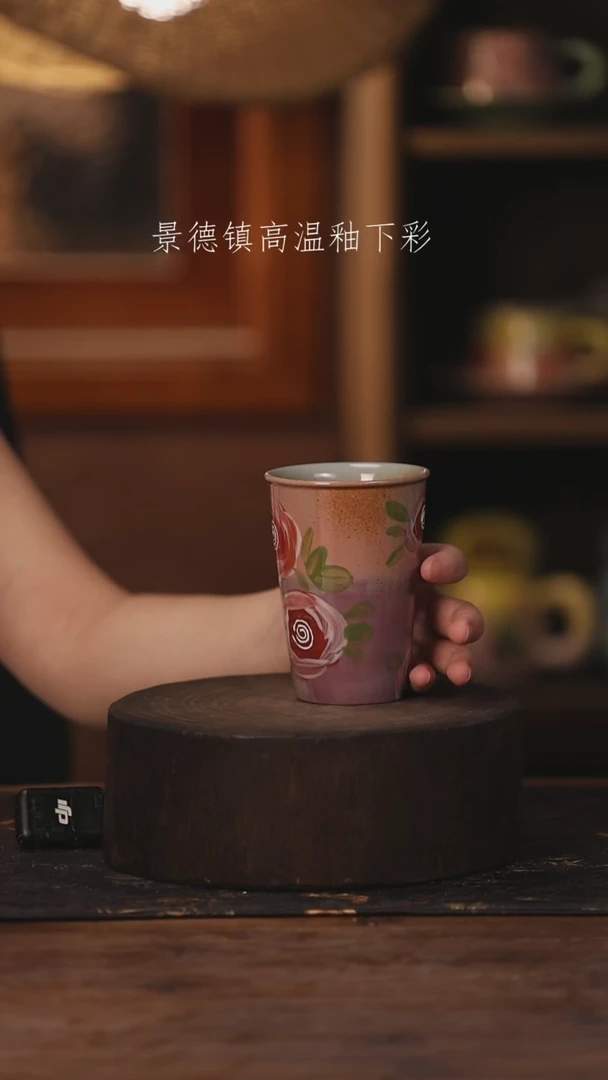陶瓷景德镇高温釉下手绘陶瓷073