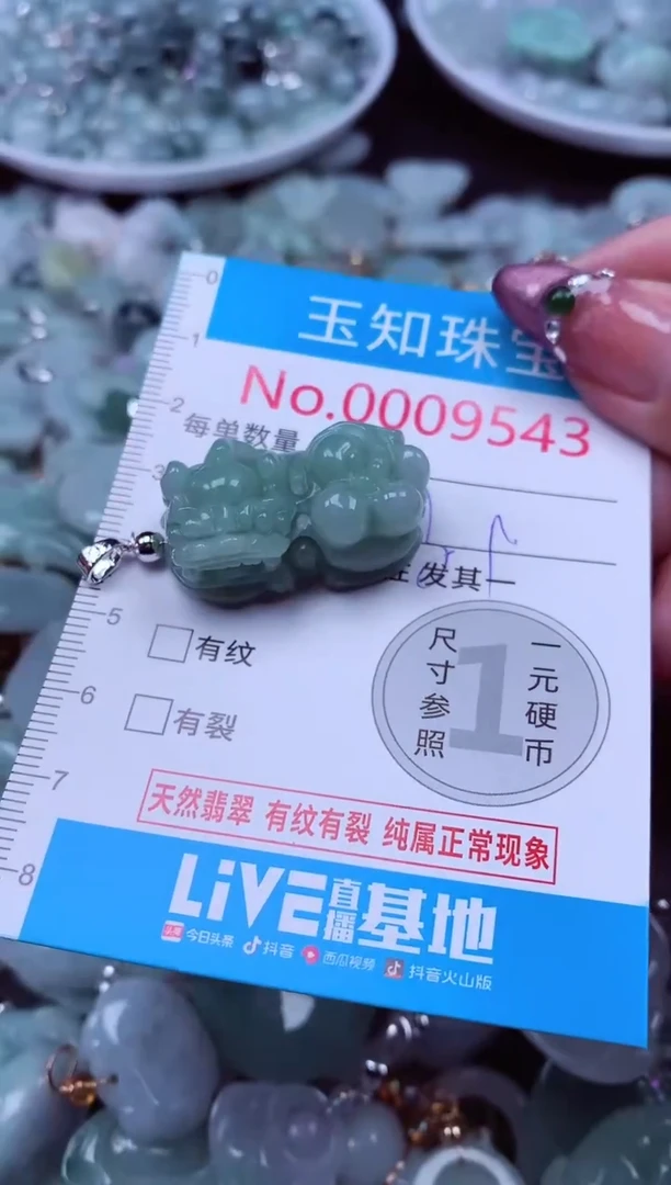 吊坠(不含链)未镶嵌翡翠9543