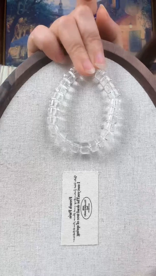 水晶手链未镶嵌纯天然水晶手串