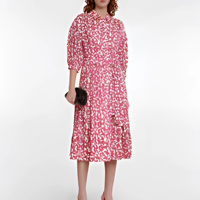 未使用 MARNI Diane von Furstenberg 连衣裙 拼色TP010983