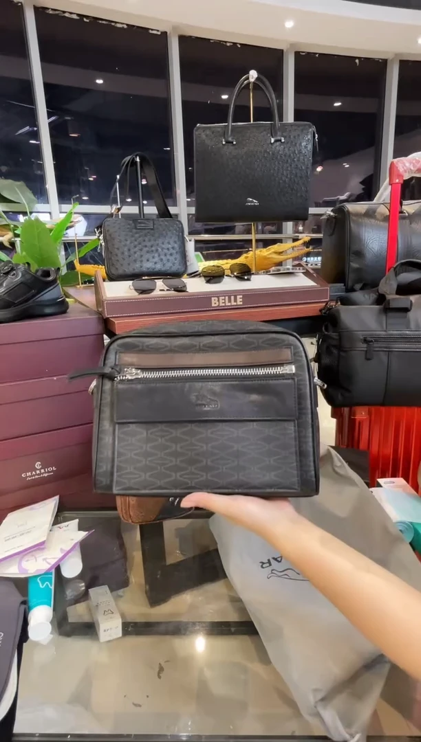 牛皮（革）韩爵绅士包包皮具214