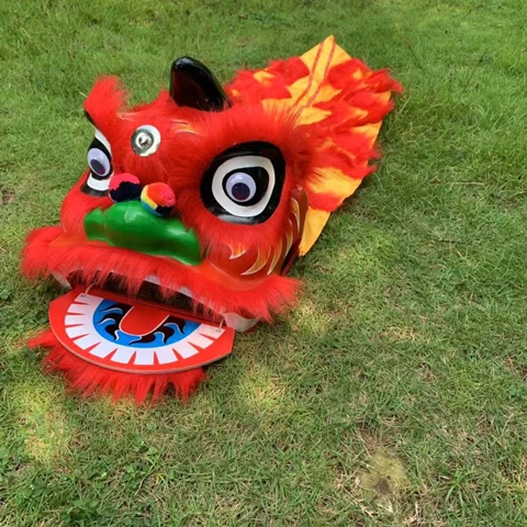 儿狮子头舞狮儿童狮头玩具幼儿表演道具全套小孩子舞狮头塑料醒狮