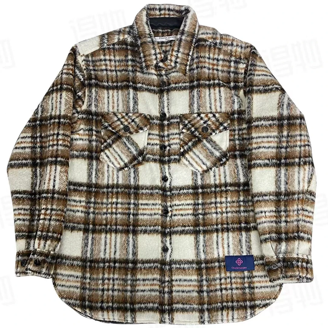 Charlie Luciano潮流衬衫新款宽松个性男女同款小香风外套秋