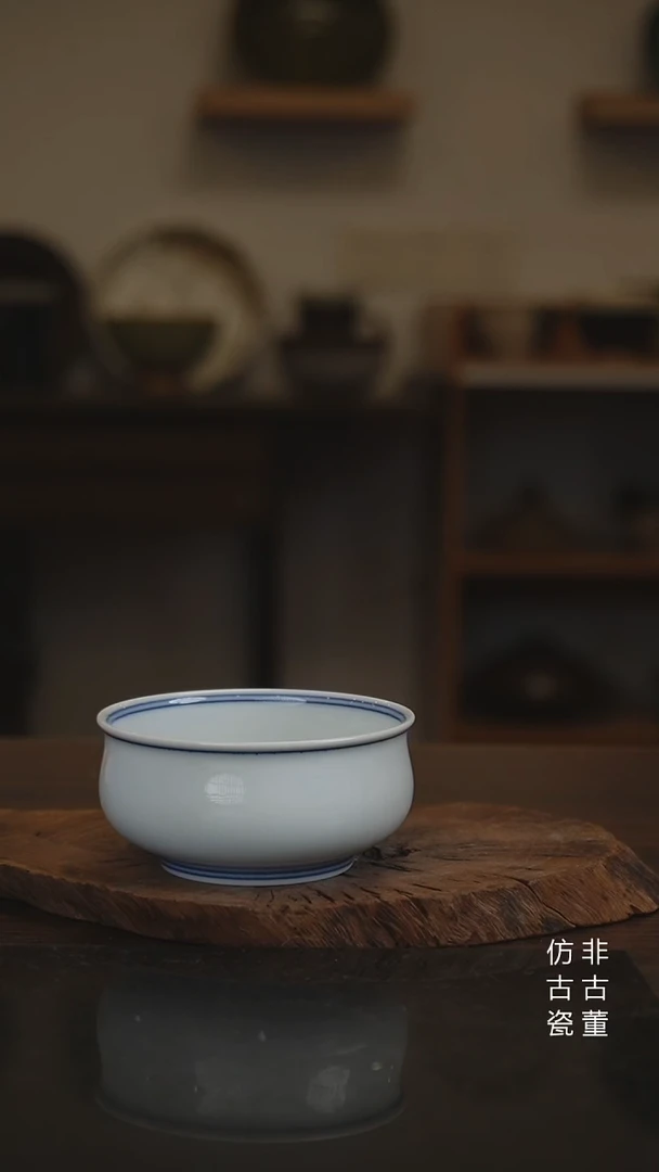 景德镇手工手绘陶瓷 无底款