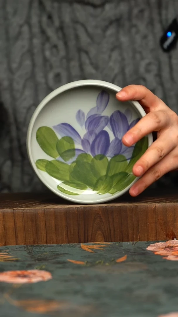 杯釉下彩手工手绘同款陶器