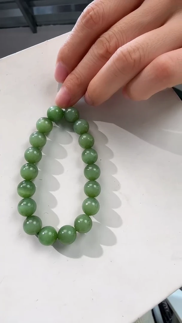 未镶嵌手链和田玉优0423 约11mm