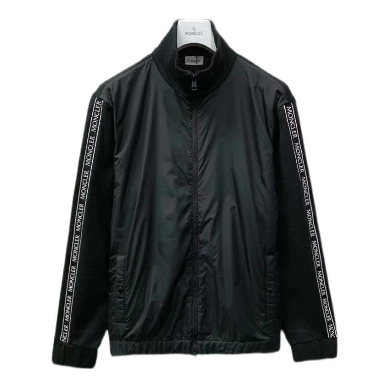 未使用 MONCLER 秋冬侧边手臂字母男士拉链夹克外套8G00028