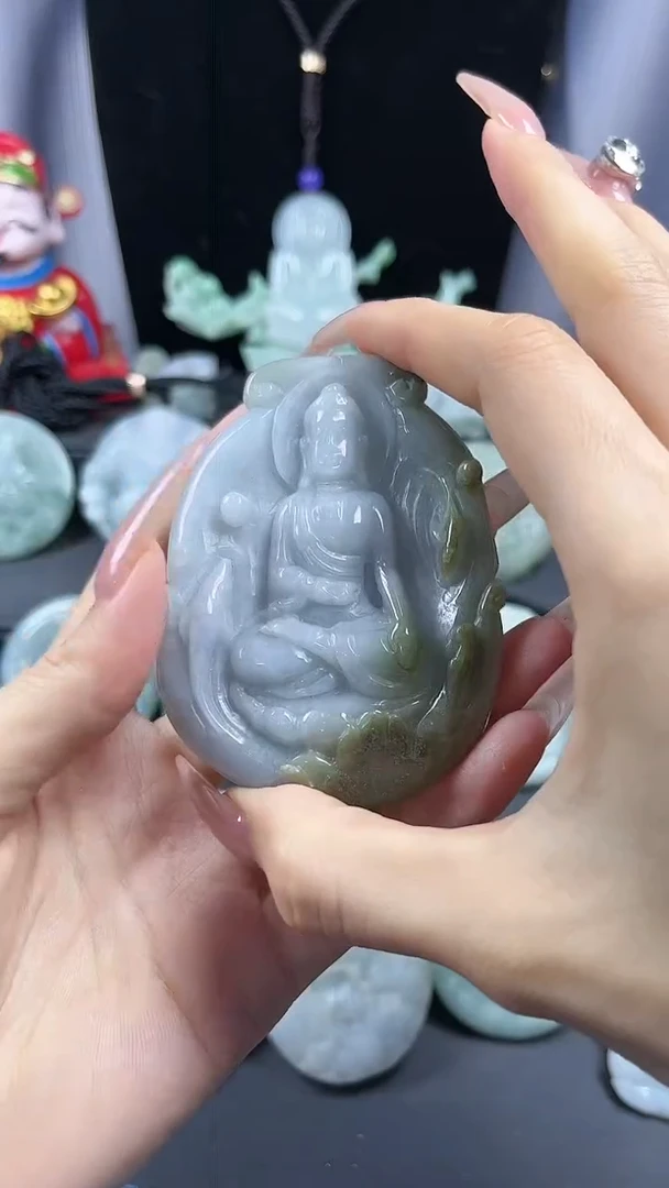 【闪购商品】翡翠颈饰未镶嵌阿弥陀佛