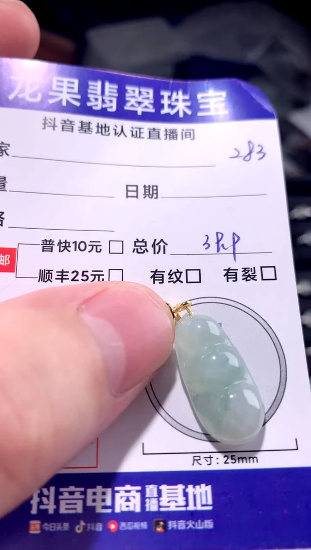 颈饰未镶嵌翡翠冰胶大豆子283