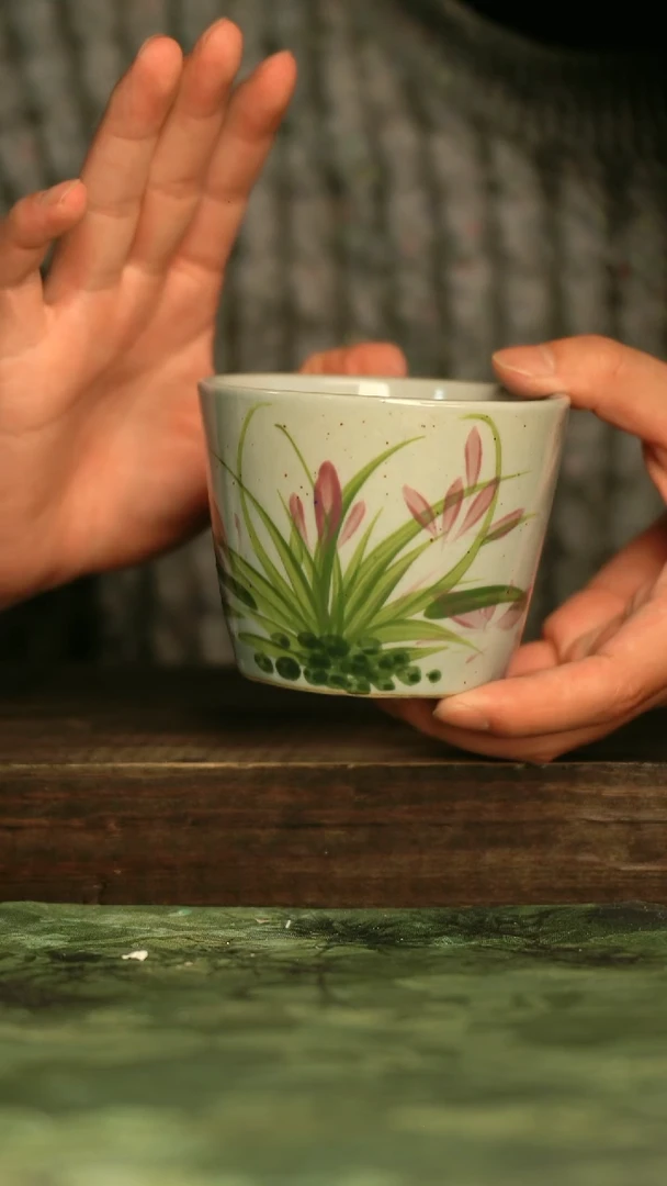 瓷器青诗集手工手绘瓷器