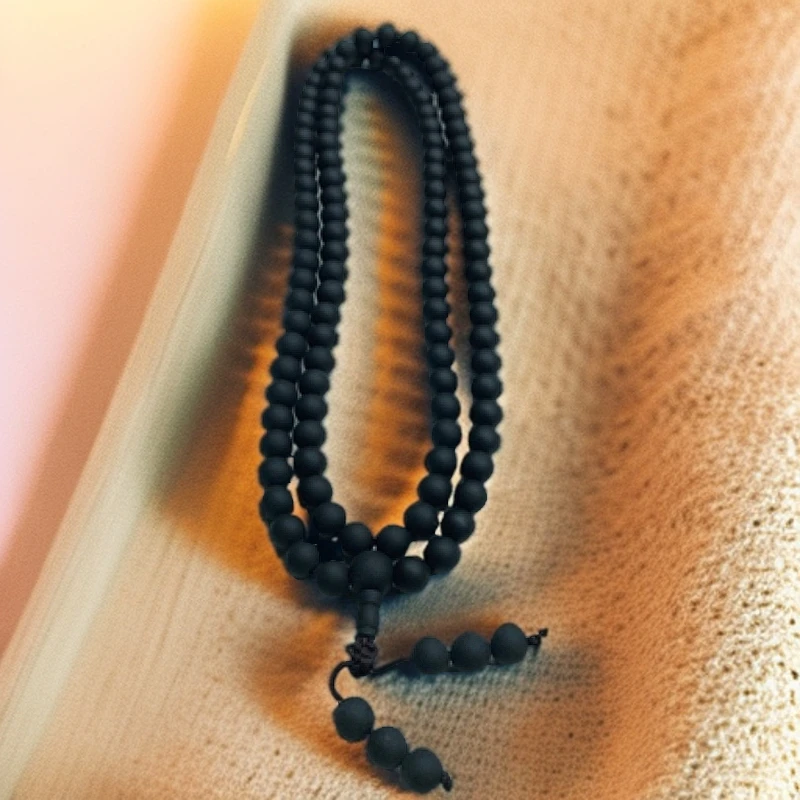 黑色卡8*108颗项链547