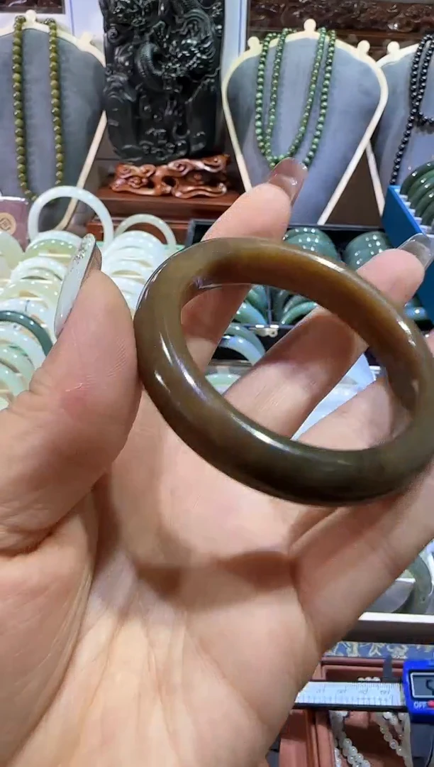 和田玉未镶嵌挂件31【宏钰0603】53圈口