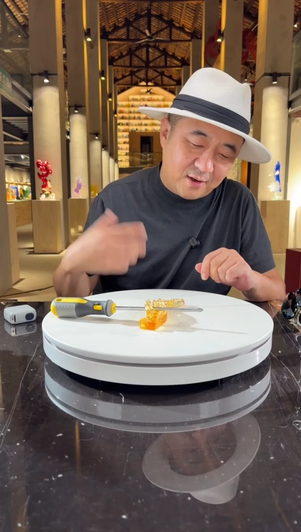 摆件CS0202010螭龙水晶琉璃笔架