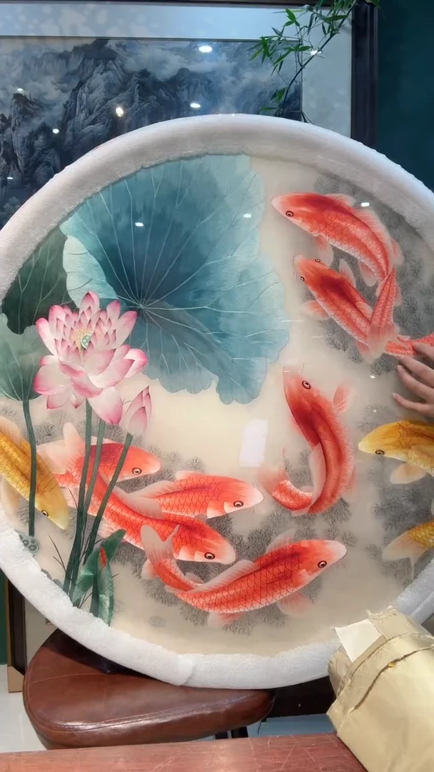 刺绣魏非遗苏绣手工刺绣单面绣