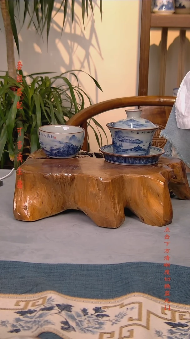 简装家用款2件套 老陶泥开片纹陶瓷茶具