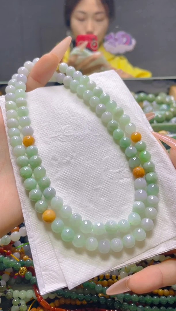 颈饰未镶嵌翡翠7MM