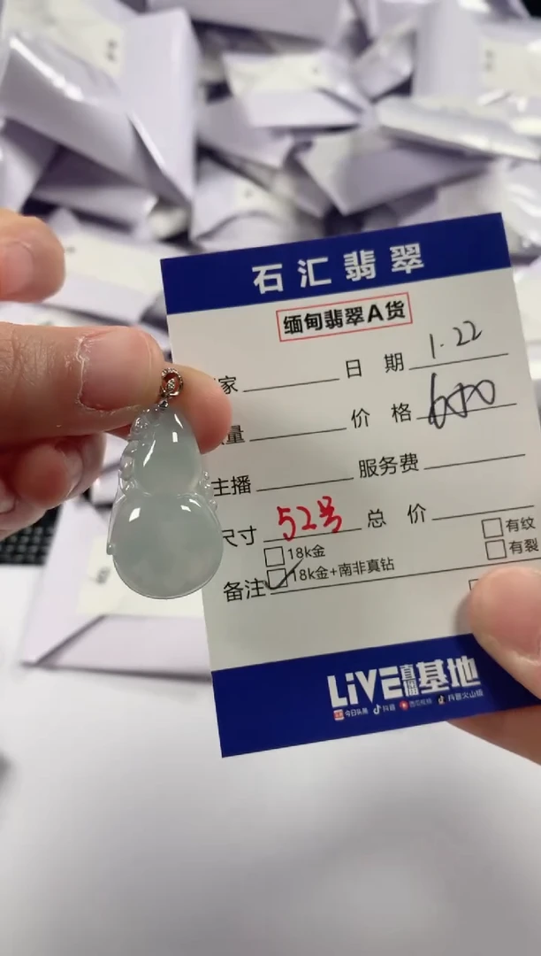 【闪购商品】翡翠颈饰18K金镶嵌11111111