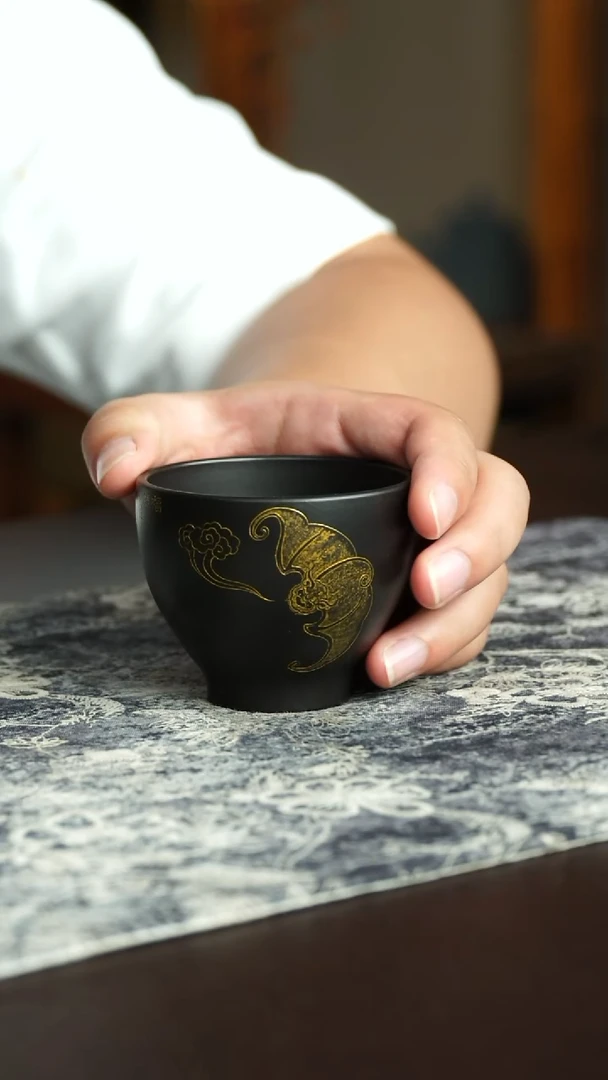 茶杯紫砂104号宜兴紫砂原矿作品