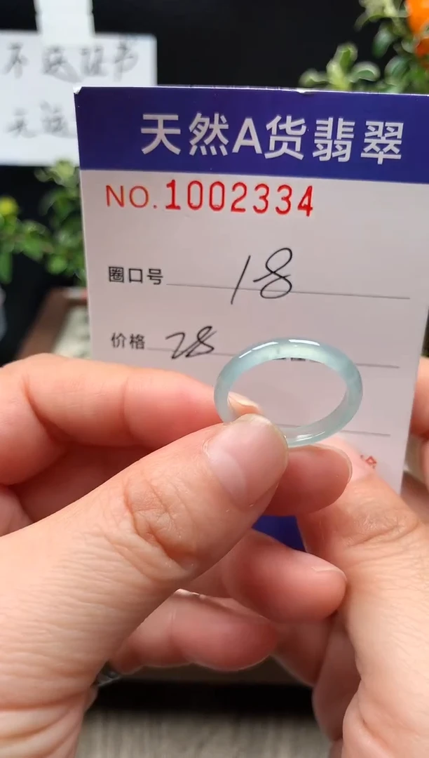 未镶嵌戒指翡翠18#