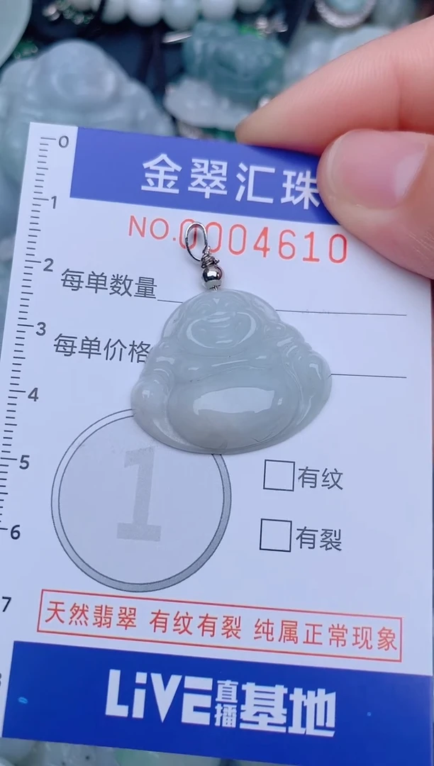 翡翠未镶嵌颈饰4610