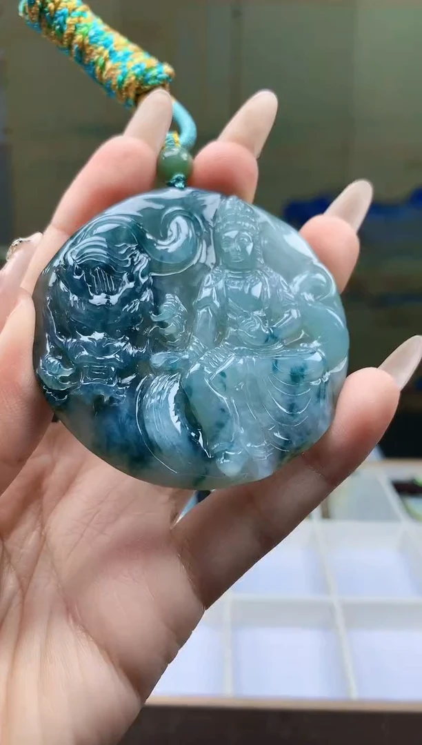 【闪购商品】定制翡翠未镶嵌5028ty-毛货挂件45