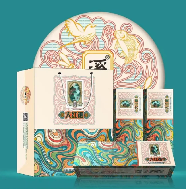 和德元溪记送礼烟条口粮茶烟条装特级武夷岩茶礼盒装125g小泡袋