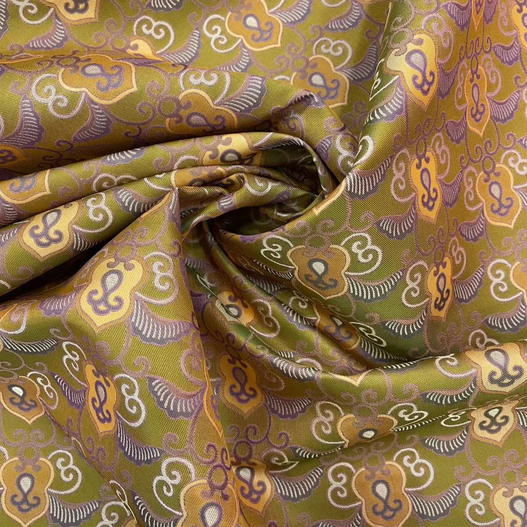 福满长春锦2张和才古蜀锦满分桑蚕丝140门幅面料裁剪不退换