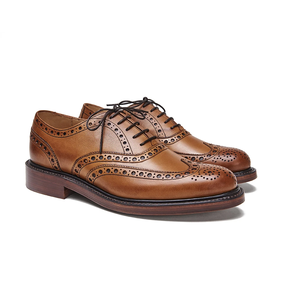 玩儿！英产归来！现货！Brogue 周年纪念款燕麦色雕花绅士牛津鞋