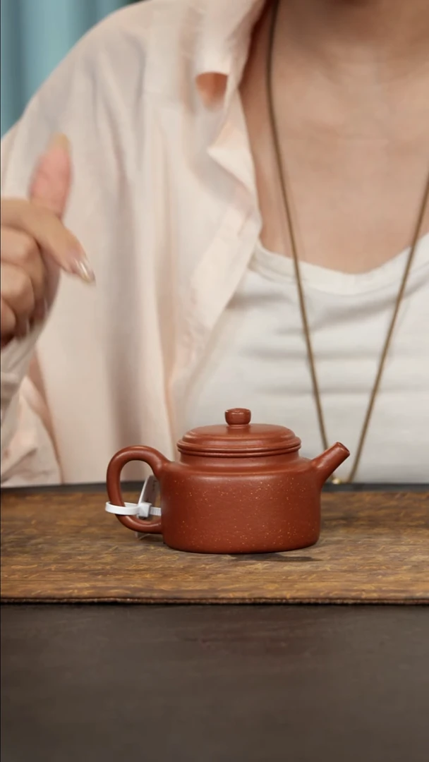茶壶紫砂德钟红降坡120cc