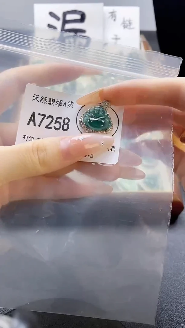吊坠(赠链)未镶嵌翡翠天然翡翠A货