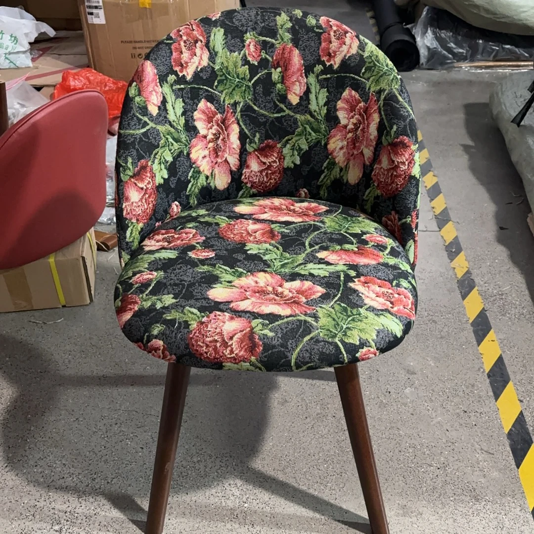 美式复古靠背餐椅实木书桌椅化妆椅