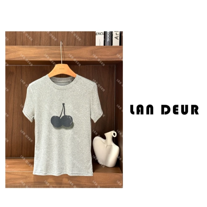 【恋夏告白】时尚休闲简约印花T恤气质百搭圆领短袖上衣女