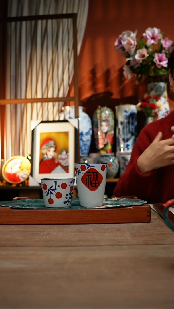 【简家甄选】景德镇设计师釉下手绘陶瓷